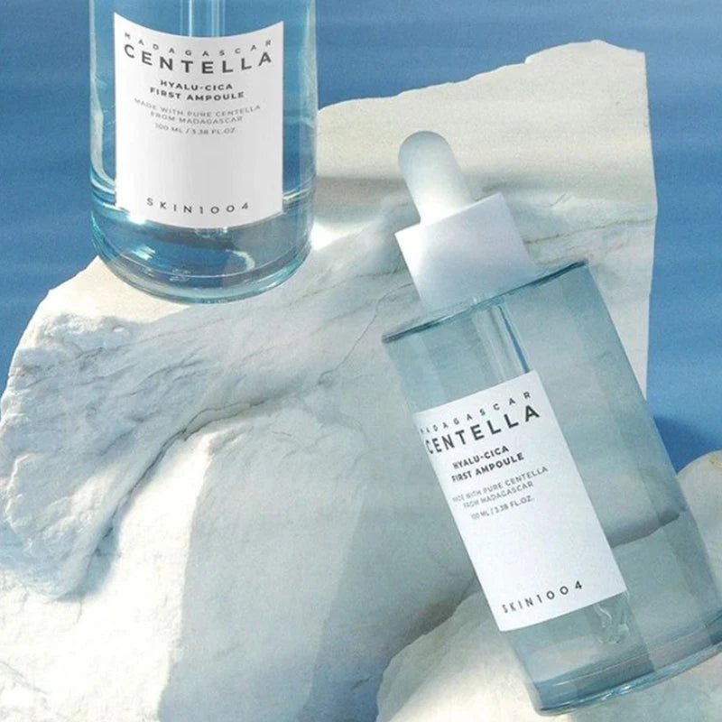 MADAGASGAR CENTELLA | Centella skin care set: sérum hydratant, essence apaisante et illuminatrice à la centella - A fleur de peaux