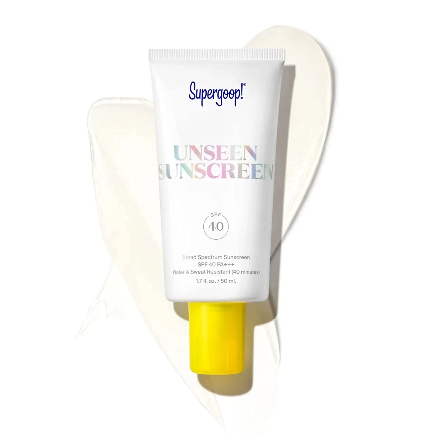 SUPERGOOP | Primer SPF 40 - Glowscreen et UNSEEN Sunscreen Supergoop Primer SPF 40 - Écran solaire invisible à large spectre, 50ml