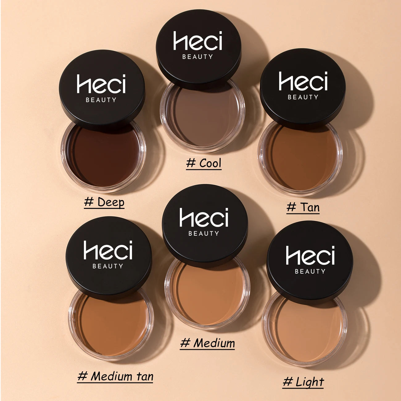 HECI BEAUTY | Baume bronzant et crème légère - Finition veloutée naturelle et effet soleil