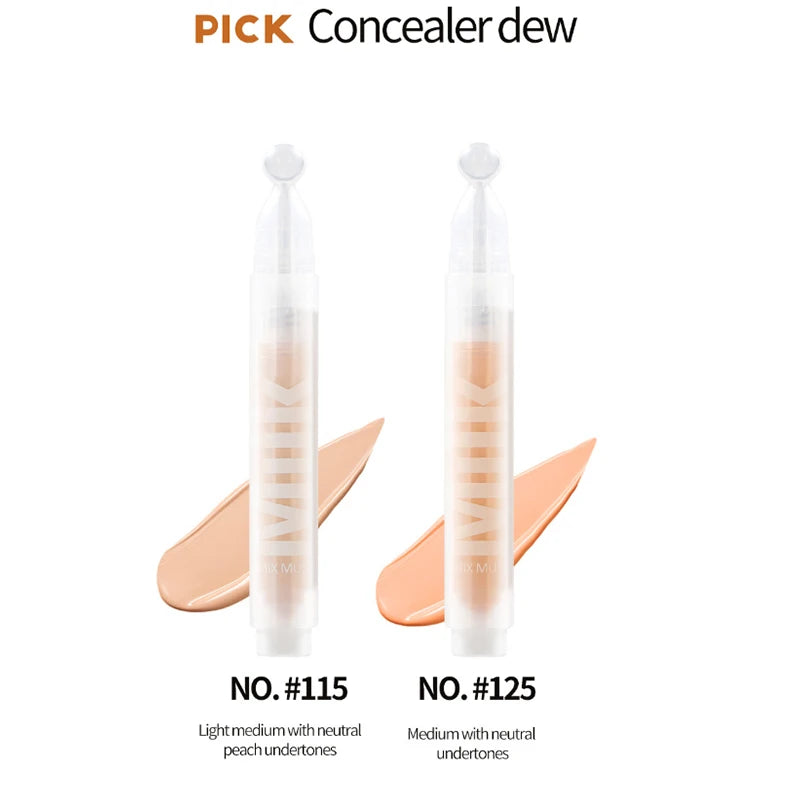 MILK COSMETIC | Correcteur liquide – Crème haute couvrance pour acné, cernes, et imperfections, contrôle du sébum