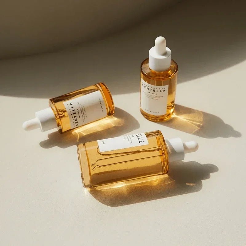 MADAGARSCAR CENTELLA | Ampoule de sérum facial à l'extrait original de Centella Asiatica, essence faciale réparatrice de la barrière cutanée, apaise l'acné, peau sensible, raffermissante - A fleur de peaux
