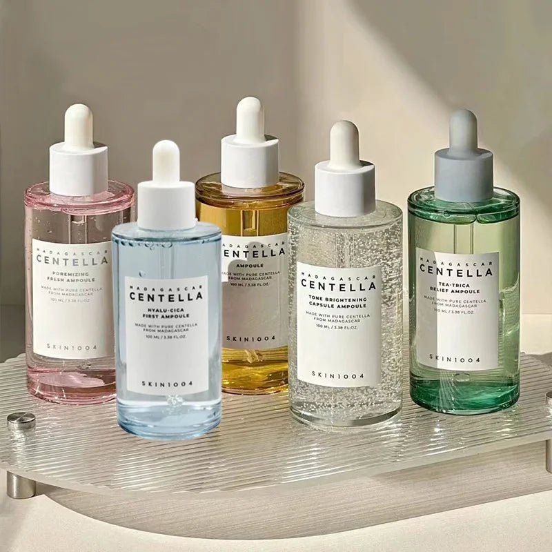 MADAGASGAR CENTELLA | Centella skin care set: sérum hydratant, essence apaisante et illuminatrice à la centella - A fleur de peaux
