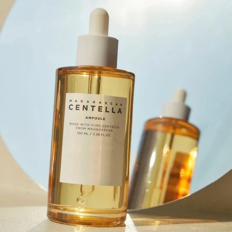 MADAGASGAR CENTELLA | Centella skin care set: sérum hydratant, essence apaisante et illuminatrice à la centella - A fleur de peaux