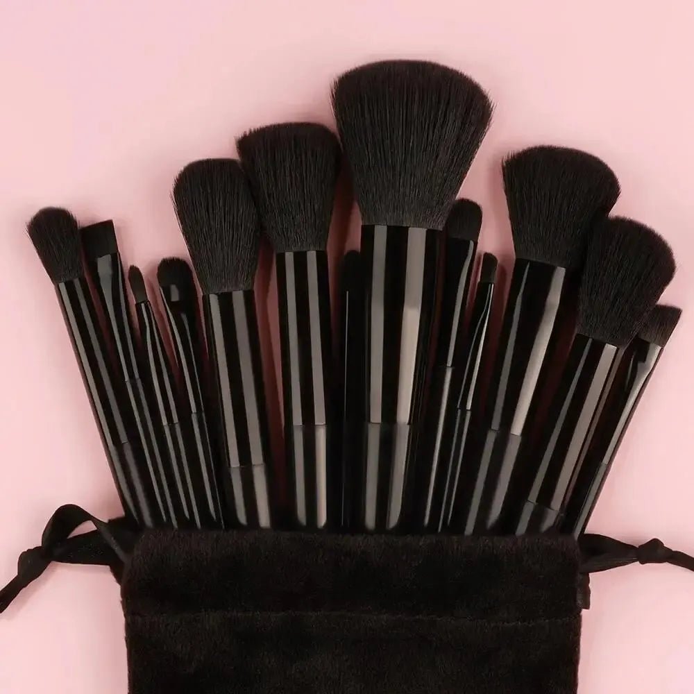 Set de pinceaux maquillage professionnels: pinceaux doux et moelleux pour fond de teint, poudre, ombres à paupières - A fleur de peaux