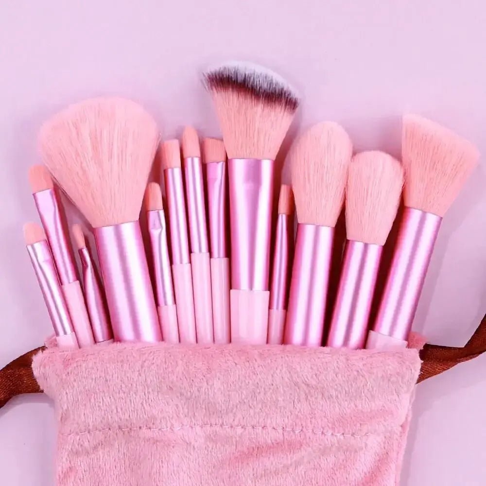 Set de pinceaux maquillage professionnels: pinceaux doux et moelleux pour fond de teint, poudre, ombres à paupières - A fleur de peaux