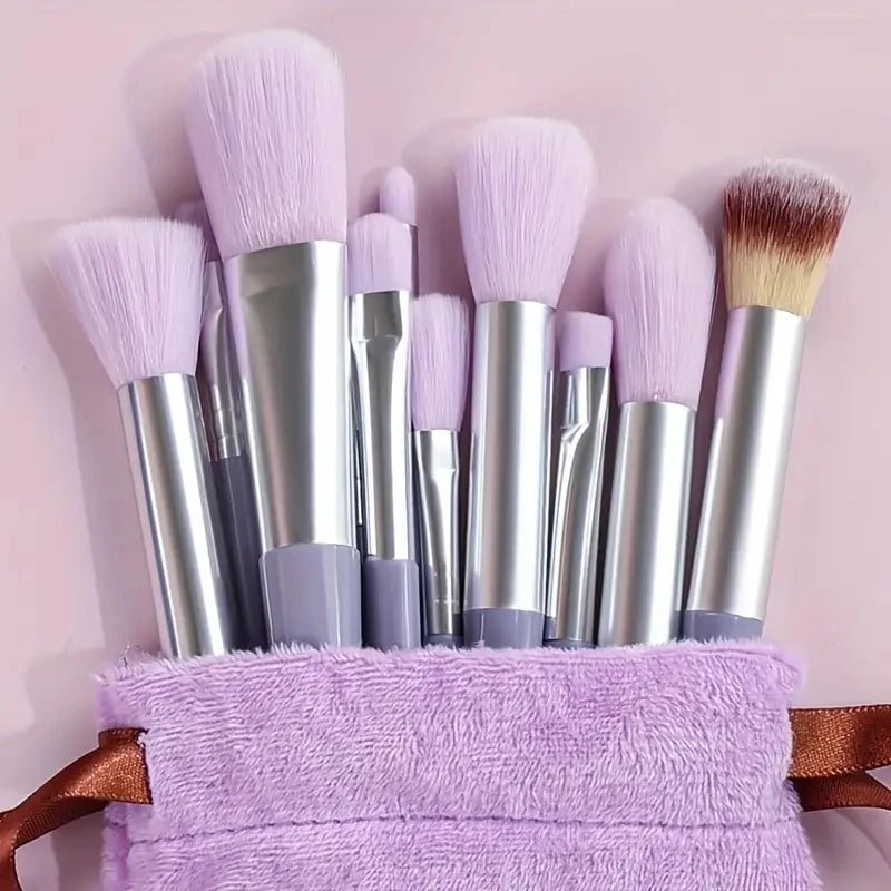 Set de pinceaux maquillage professionnels: pinceaux doux et moelleux pour fond de teint, poudre, ombres à paupières - A fleur de peaux