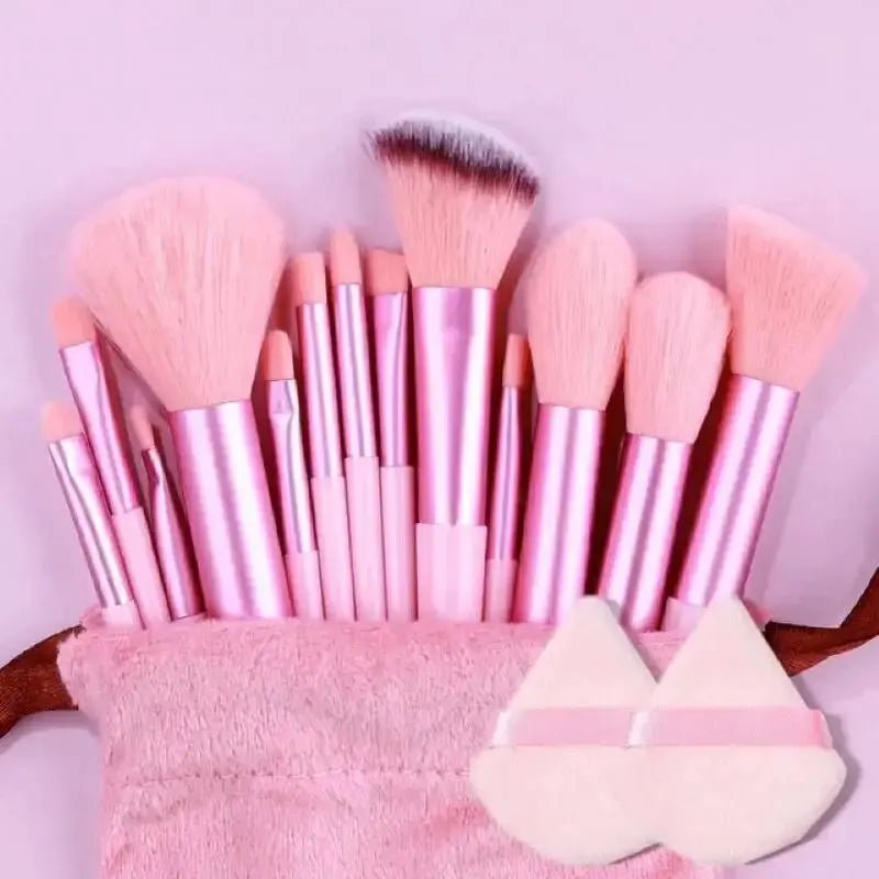 Set de pinceaux maquillage professionnels: pinceaux doux et moelleux pour fond de teint, poudre, ombres à paupières - A fleur de peaux