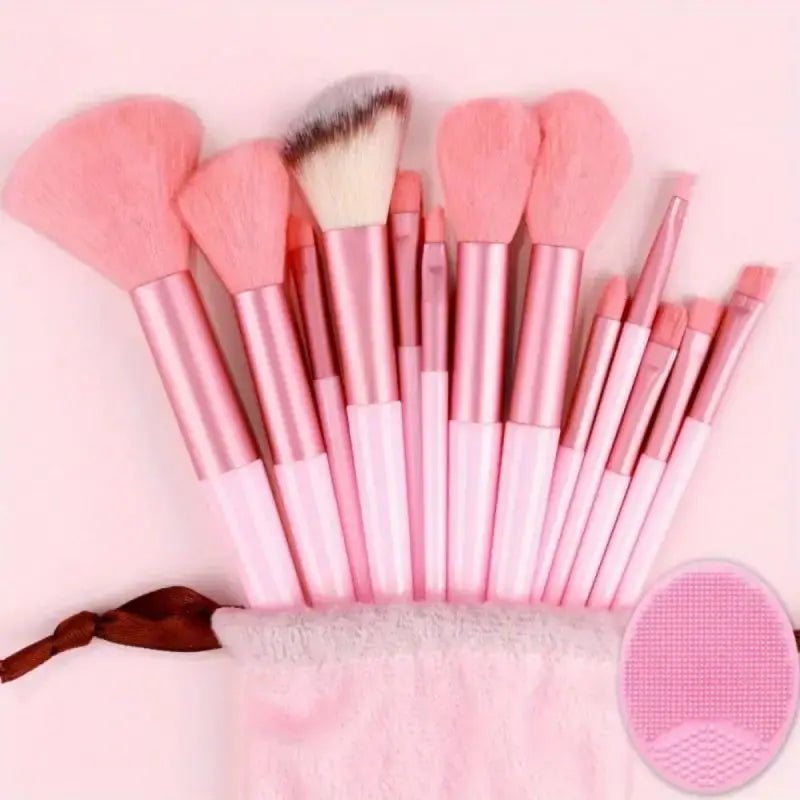 Set de pinceaux maquillage professionnels: pinceaux doux et moelleux pour fond de teint, poudre, ombres à paupières - A fleur de peaux