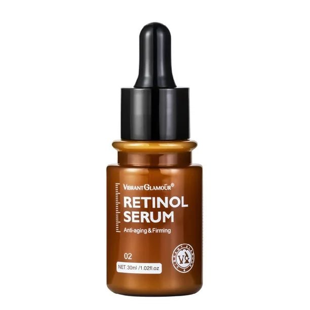 VIBRANT GLAMOUR | Sérum anti - âge (30ml) au rétinol pour le visage, raffermissant, hydratant et estompant les ridules - A fleur de peaux